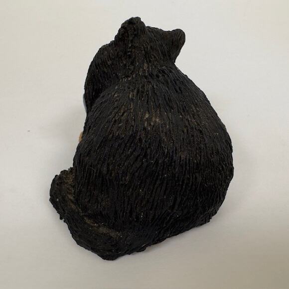 D&D Studios Frumps Cat w/Bowtie Figurine Resin Black & Tan Kitten 1990s Vintage - Picture 7 of 10